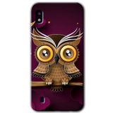 MRCİLETİSİMmrc-18785 Owl Bird Branch Kılıf Baskılı Kapak Tam Ekran Koruyucu Samsung Galaxy A10 ile uyumlu