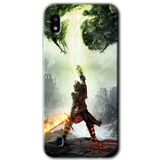 MRCİLETİSİMmrc-18821 Dragon Hunter Kılıf Baskılı Kapak Tam Ekran Koruyucu Samsung Galaxy A10 ile uyumlu