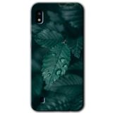 MRCİLETİSİMmrc-18839 Yağmurlu Yaprak Kılıf Baskılı Kapak Tam Ekran Koruyucu Samsung Galaxy A10 ile uyumlu