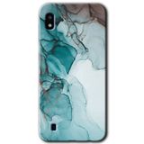 MRCİLETİSİMmrc-18848 Buzul Mermer Kılıf Baskılı Kapak Tam Ekran Koruyucu Samsung Galaxy A10 ile uyumlu