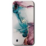 MRCİLETİSİMmrc-18850 Liquid Mermer Kılıf Baskılı Kapak Tam Ekran Koruyucu Samsung Galaxy A10 ile uyumlu