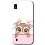 MRCİLETİSİMmrc-18858 Sevimli Baykuş Kılıf Baskılı Kapak Tam Ekran Koruyucu Samsung Galaxy A10 ile uyumlu