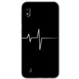 MRCİLETİSİMmrc-18914 Heart Rytm Kılıf Baskılı Kapak Tam Ekran Koruyucu Samsung Galaxy A10 ile uyumlu