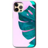 MRCİLETİSİMmrc-189210 3D Yaprak Kılıf Baskılı Kapak Tam Kaplayan Mat Seramik iPhone 12 Pro Max ile uyumlu
