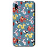 MRCİLETİSİMmrc-18924 Funky Dragon Kılıf Baskılı Kapak Tam Ekran Koruyucu Samsung Galaxy A10 ile uyumlu