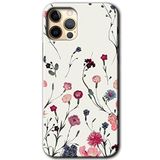 MRCİLETİSİMmrc-189687 Mat Çiçek Kılıf Baskılı Kapak Tam Kaplayan Mat Seramik iPhone 12 Pro Max ile uyumlu