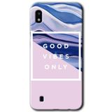 MRCİLETİSİMmrc-18971 Good Vibes Kılıf Baskılı Kapak Tam Ekran Koruyucu Samsung Galaxy A10 ile uyumlu