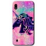 MRCİLETİSİMmrc-18992 Unicorn Kristal Kılıf Baskılı Kapak Tam Ekran Koruyucu Samsung Galaxy A10 ile uyumlu