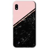MRCİLETİSİMmrc-18999 Yarım Mermer Kılıf Baskılı Kapak Tam Ekran Koruyucu Samsung Galaxy A10 ile uyumlu