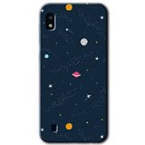 MRCİLETİSİMmrc-19001 Çizim Gezegen Kılıf Baskılı Kapak Tam Ekran Koruyucu Samsung Galaxy A10 ile uyumlu