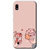 MRCİLETİSİMmrc-19151 Meyveli Süt Kılıf Baskılı Kapak Tam Ekran Koruyucu Samsung Galaxy A10 ile uyumlu