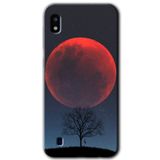 MRCİLETİSİMmrc-19216 Kanlı Ay Kılıf Baskılı Kapak Tam Ekran Koruyucu Samsung Galaxy A10 ile uyumlu