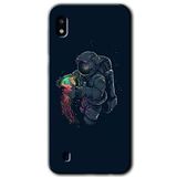 MRCİLETİSİMmrc-19237 Astronot Kıyafeti Kılıf Baskılı Kapak Tam Ekran Koruyucu Samsung Galaxy A10 ile uyumlu