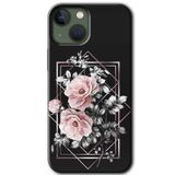 MRCİLETİSİMmrc-193194 Retro Çiçek 1 Kılıf Baskılı Kapak Tam Kaplayan Mat Seramik iPhone 13 ile uyumlu
