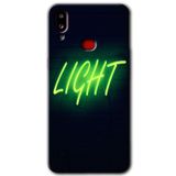 MRCİLETİSİMmrc-19325 Neon İnscription Kılıf Baskılı Kapak Tam Ekran Koruyucu Samsung Galaxy A10s ile uyumlu