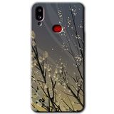 MRCİLETİSİMmrc-19434 Branches Flowers Kılıf Baskılı Kapak Tam Ekran Koruyucu Samsung Galaxy A10s ile uyumlu