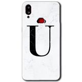 MRCİLETİSİMmrc-19626 Beyaz Mermer Desenli Ü Harfi Kılıf Baskılı Kapak Tam Ekran Koruyucu Samsung Galaxy A10s ile uyumlu