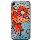 MRCİLETİSİMmrc-199882 Mozaik Çiçek Kılıf Baskılı Kapak Tam Kaplayan Mat Seramik iPhone XR ile uyumlu
