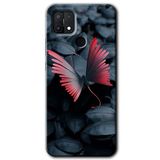 MRCİLETİSİMmrc-201319 Dark Butterfly Kılıf Baskılı Kapak Tam Kaplayan Mat Seramik Oppo A15 ile uyumlu