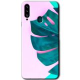 MRCİLETİSİMmrc-20909 3D Yaprak Kılıf Baskılı Kapak Tam Ekran Koruyucu Samsung Galaxy A20s ile uyumlu