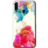 MRCİLETİSİMmrc-20992 Gökkuşağı Color Kılıf Baskılı Kapak Tam Ekran Koruyucu Samsung Galaxy A20s ile uyumlu