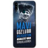 MRCİLETİSİMmrc-21334 Bozkurt Atatürk Kılıf Baskılı Kapak Tam Ekran Koruyucu Samsung Galaxy A20s ile uyumlu