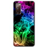 MRCİLETİSİMmrc-2298 Smoke Colorful Kılıf HD Desen Baskılı Arka Kapak Samsung Galaxy S20 FE ile uyumlu