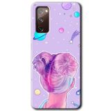 MRCİLETİSİMmrc-2307 Uzaylı Kız Kılıf HD Desen Baskılı Arka Kapak Samsung Galaxy S20 FE ile uyumlu