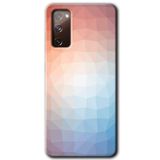 MRCİLETİSİMmrc-2433 Polygon Graident 3 Kılıf HD Desen Baskılı Arka Kapak Samsung Galaxy S20 FE ile uyumlu