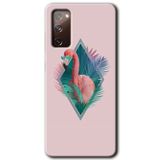 MRCİLETİSİMmrc-2573 Flamingo Kılıf HD Desen Baskılı Arka Kapak Samsung Galaxy S20 FE ile uyumlu
