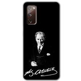 MRCİLETİSİMmrc-2618 Atatürk İmza Kılıf HD Desen Baskılı Arka Kapak Samsung Galaxy S20 FE ile uyumlu