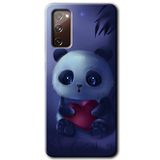 MRCİLETİSİMmrc-2629 Bebek Panda Kılıf HD Desen Baskılı Arka Kapak Samsung Galaxy S20 FE ile uyumlu