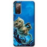 MRCİLETİSİMmrc-2637 Çılgın Kedi Kılıf HD Desen Baskılı Arka Kapak Samsung Galaxy S20 FE ile uyumlu