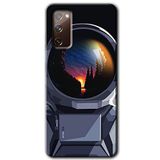 MRCİLETİSİMmrc-2725 Astronot Kılıf HD Desen Baskılı Arka Kapak Samsung Galaxy S20 FE ile uyumlu