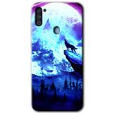 MRCİLETİSİMmrc-29760 Mega Kurt Kılıf Baskılı Kapak Tam Ekran Koruyucu Samsung Galaxy M11 ile uyumlu