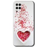 MRCİLETİSİMmrc-30791 Kalpli Şekerleme Kılıf Baskılı Kapak Tam Ekran Koruyucu Samsung Galaxy M12 ile uyumlu