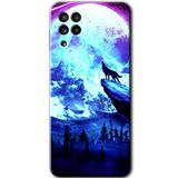 MRCİLETİSİMmrc-31410 Mega Kurt Kılıf Baskılı Kapak Tam Ekran Koruyucu Samsung Galaxy M22 ile uyumlu