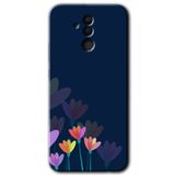 MRCİLETİSİMmrc-35189 Çizim Çiçekleri Kılıf Baskılı Kapak Tam Ekran Koruyucu Huawei Mate 20 Lite ile uyumlu