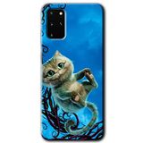 MRCİLETİSİMmrc-3737 Çılgın Kedi Kılıf HD Desen Baskılı Arka Kapak Samsung Galaxy S20 Plus ile uyumlu