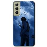 MRCİLETİSİMmrc-37424 Sonbahar Yalnızlığı Kılıf Baskılı Kapak Tam Ekran Koruyucu Samsung Galaxy S21 FE ile uyumlu