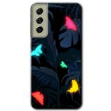 MRCİLETİSİMmrc-37436 Lighter Butterfly Kılıf Baskılı Kapak Tam Ekran Koruyucu Samsung Galaxy S21 FE ile uyumlu
