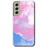 MRCİLETİSİMmrc-37488 Liquid Lekeler Art Kılıf Baskılı Kapak Tam Ekran Koruyucu Samsung Galaxy S21 FE ile uyumlu