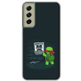 MRCİLETİSİMmrc-37503 Kaplumbağa Avcısı Kılıf Baskılı Kapak Tam Ekran Koruyucu Samsung Galaxy S21 FE ile uyumlu