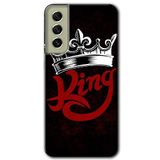 MRCİLETİSİMmrc-37516 King Kılıf Baskılı Kapak Tam Ekran Koruyucu Samsung Galaxy S21 FE ile uyumlu