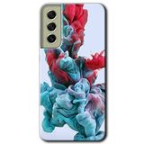 MRCİLETİSİMmrc-37532 Renkli Karışım Kılıf Baskılı Kapak Tam Ekran Koruyucu Samsung Galaxy S21 FE ile uyumlu