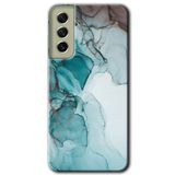 MRCİLETİSİMmrc-37548 Buzul Mermer Kılıf Baskılı Kapak Tam Ekran Koruyucu Samsung Galaxy S21 FE ile uyumlu