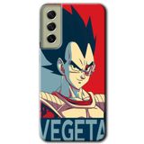 MRCİLETİSİMmrc-37575 Vegeta Kılıf Baskılı Kapak Tam Ekran Koruyucu Samsung Galaxy S21 FE ile uyumlu