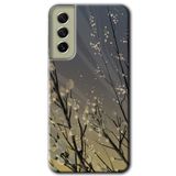 MRCİLETİSİMmrc-37584 Branches Flowers Kılıf Baskılı Kapak Tam Ekran Koruyucu Samsung Galaxy S21 FE ile uyumlu