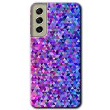 MRCİLETİSİMmrc-37630 Pixel Mozaik Kılıf Baskılı Kapak Tam Ekran Koruyucu Samsung Galaxy S21 FE ile uyumlu