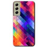 MRCİLETİSİMmrc-37634 Multi Oblique Kılıf Baskılı Kapak Tam Ekran Koruyucu Samsung Galaxy S21 FE ile uyumlu